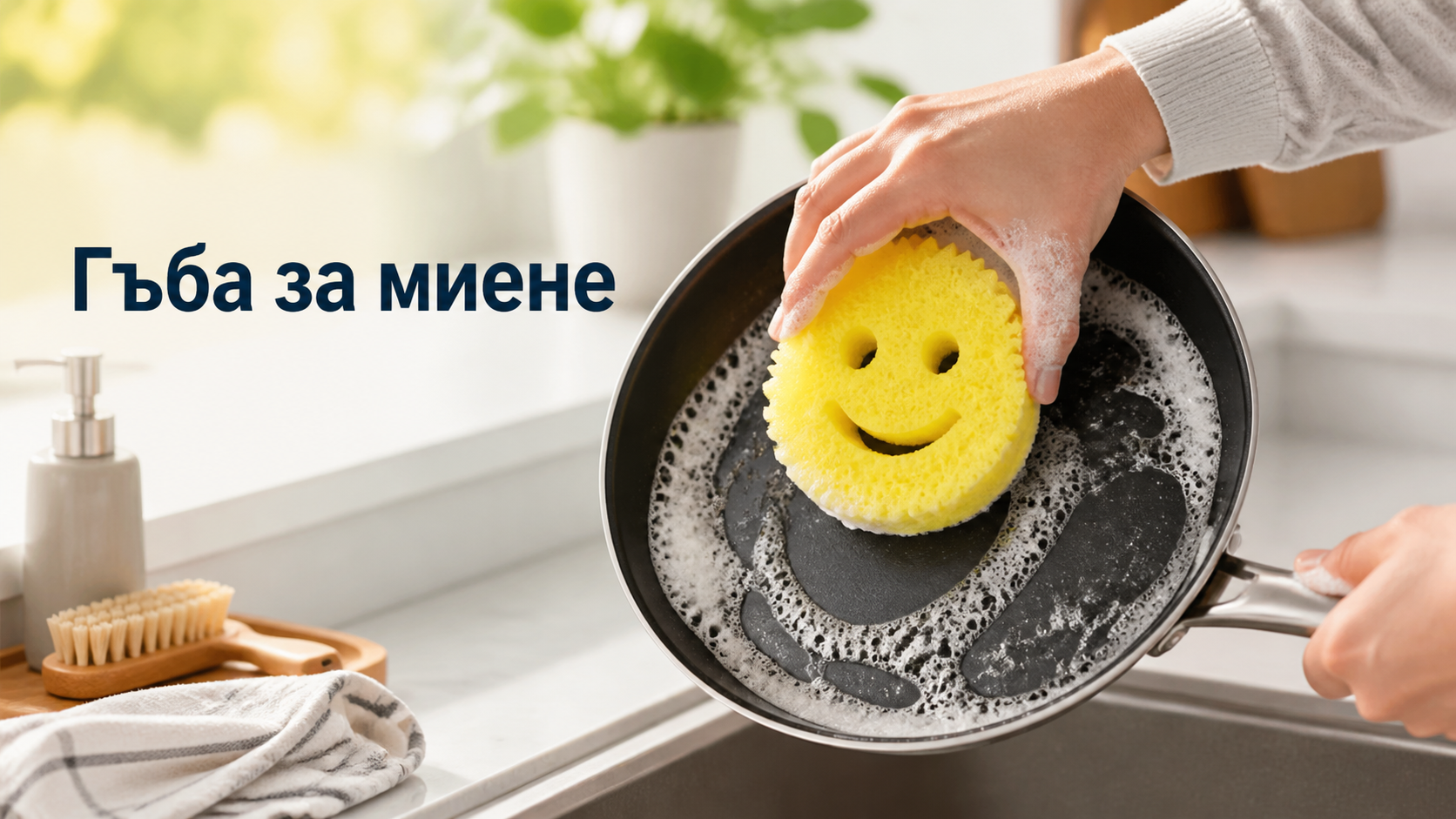 Scrub Daddy Original: патентованата усмихната гъба, която промени миенето у дома